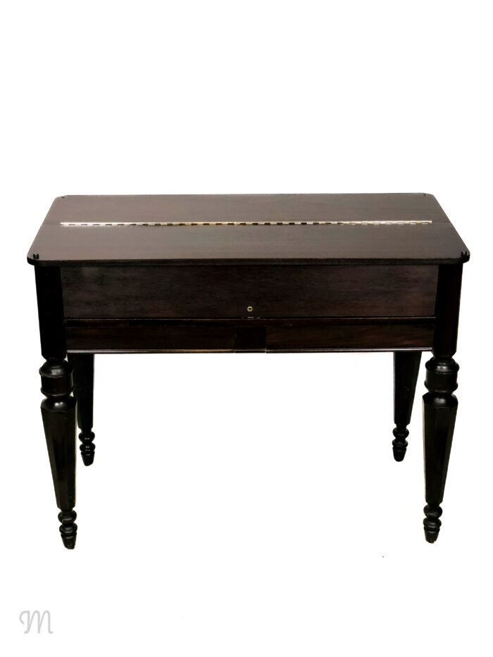 H.E. Shaw Mahogany Spinet Writing Desk @ Maison Robert Minneapolis Antiques